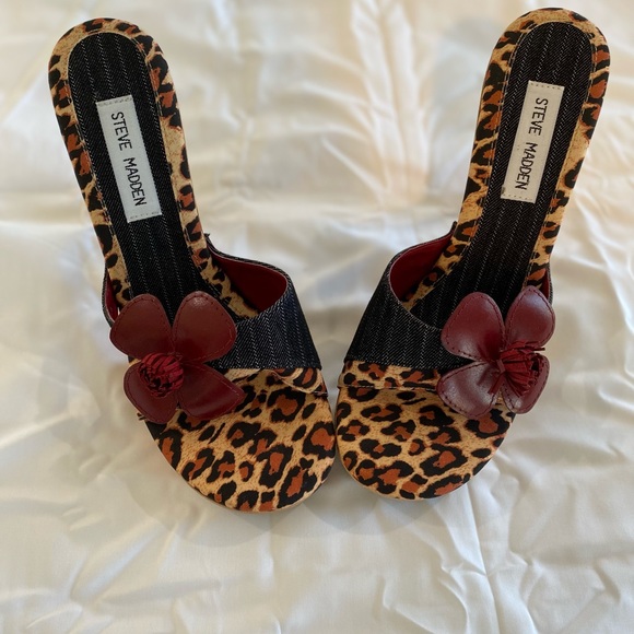 Steve Madden cheetah printed/ Demi heels. Size 9.5 - Picture 1 of 5